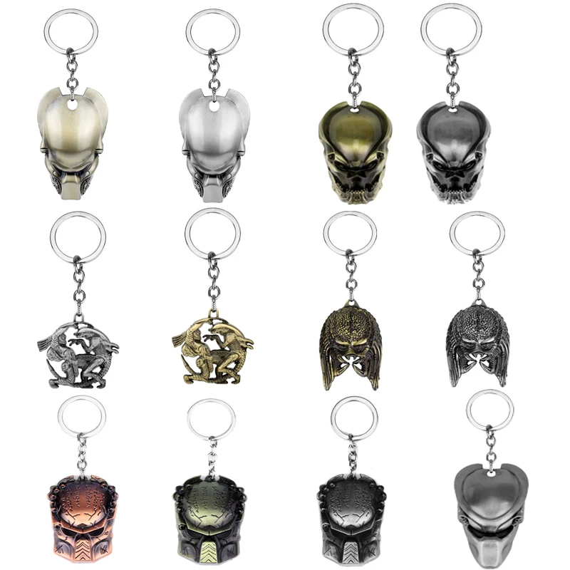 Значок из кинофильма &quotтема маска брелок чужой подвеска с хищником двойной