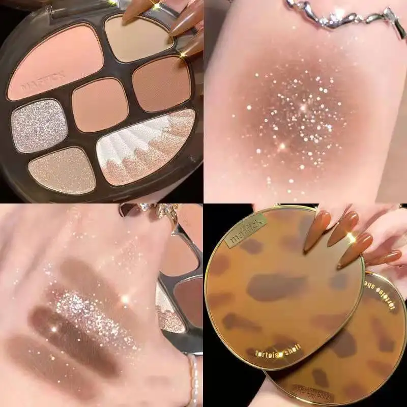 

8 Color Bright Metallic Pigmented Eyeshadow Palette Shimmer Matte Glitter Eyeshadow Pallete Makeup Palette Cosmetic アイシャドー