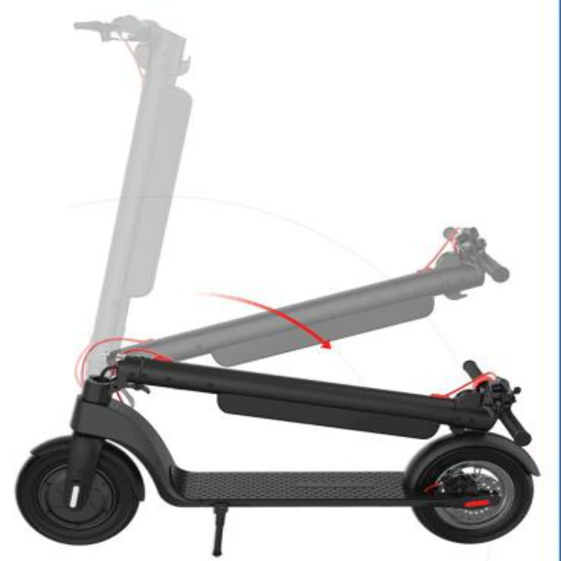 10-дюймовый складной электрический самокат для взрослых авиационный из чистого