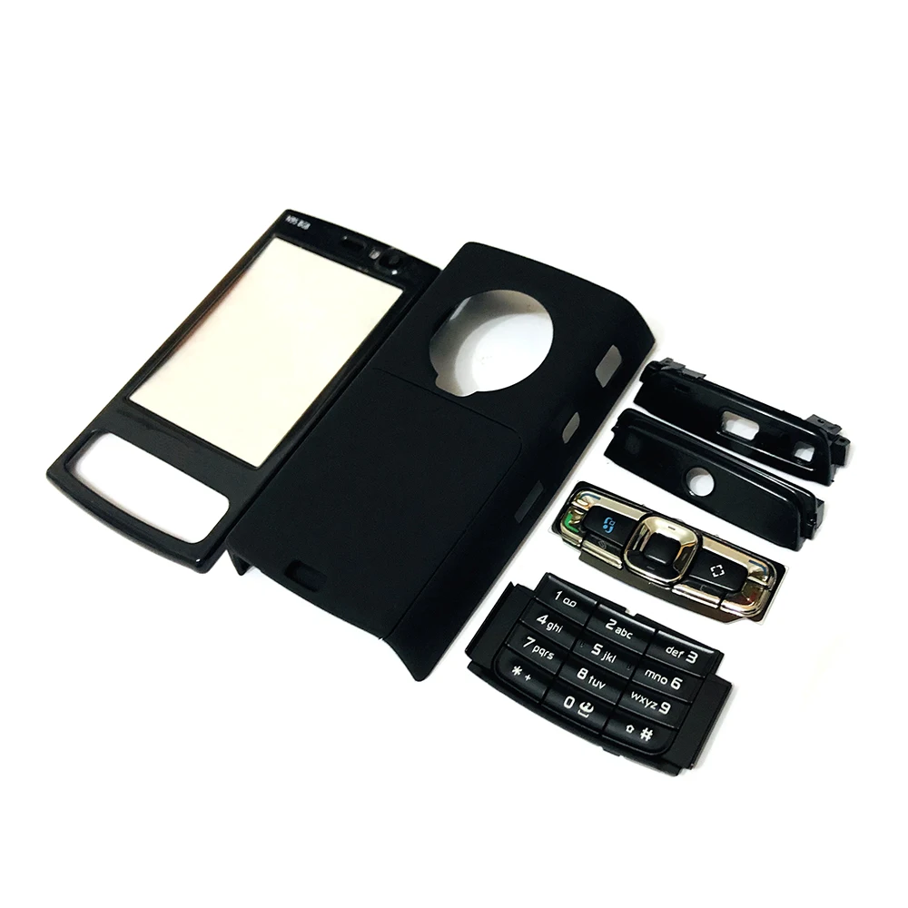 Для Nokia N95 8G Корпус Передняя Лицевая панель + задняя крышка/крышка батарейного