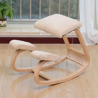 original kneeling chair stool ergonomic correct posture knee pads anti myopia chair wooden home office furniture