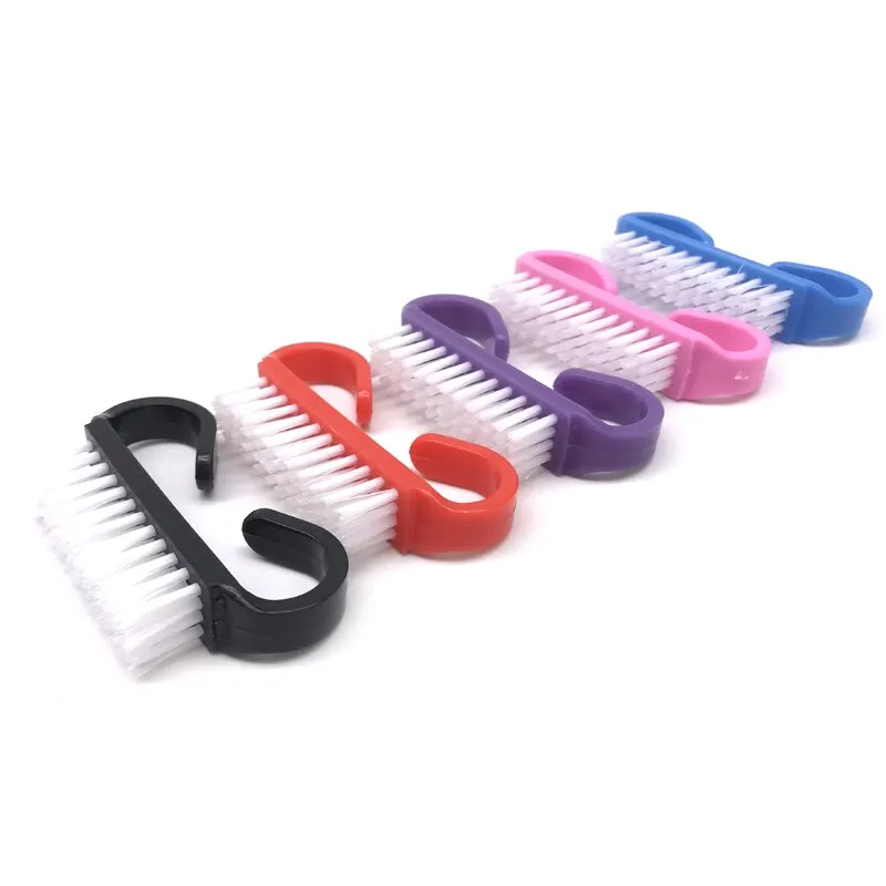 

Nail Cleaning Clean Brush File Manicure Pedicure Soft Remove Dust Small Angle Scrub Multi Color Dusting Pedicure Care Tool New