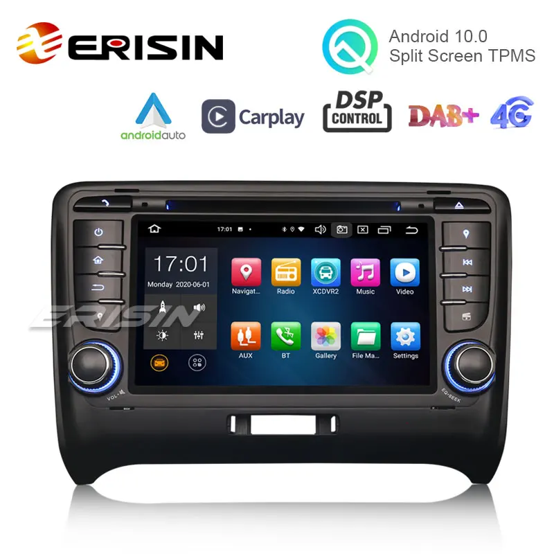 Erisin 8179 7 &quotOcta Core 64GB Android 10 0 автомобильный DVD CarPlay Авто GPS 4G DAB + DSP DVR Canbus для Audi TT