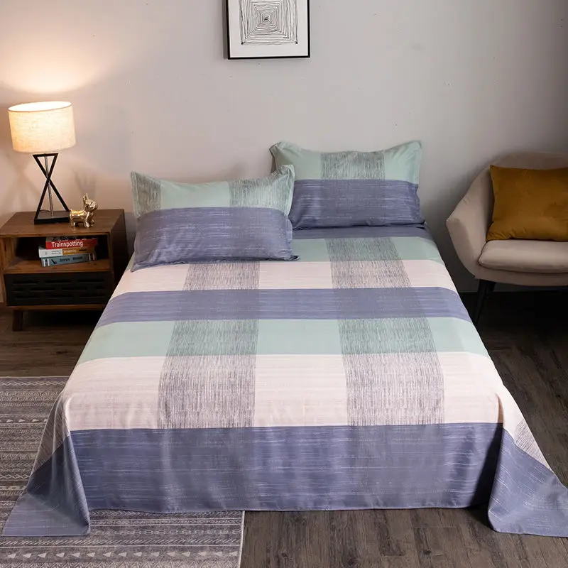 

Bed sheet single pillowcase home student dormitory single double 1.5 meters girl quilt washed cotton 1.8