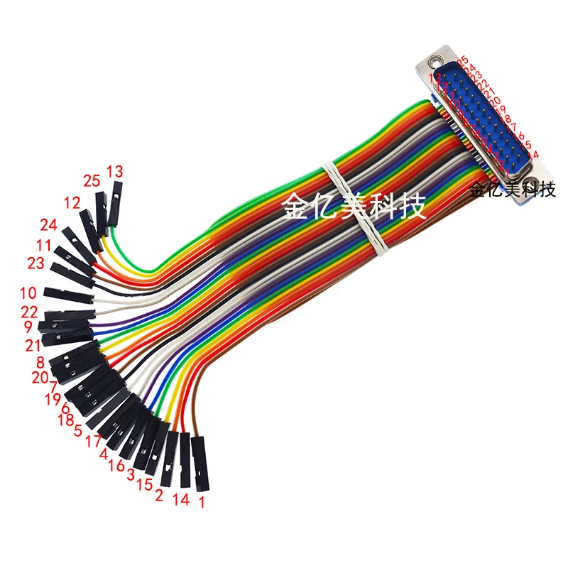 DIDC-DB9 DB15 DB25 DB37 штекер-гнездо DuPont кабель D-SUB последовательный порт Адаптер RS232 com