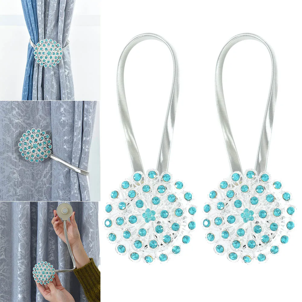 

1 Pcs Curtain Magnet Buckle Strap Tieback Accessories Decoration for Home Bedroom SP99