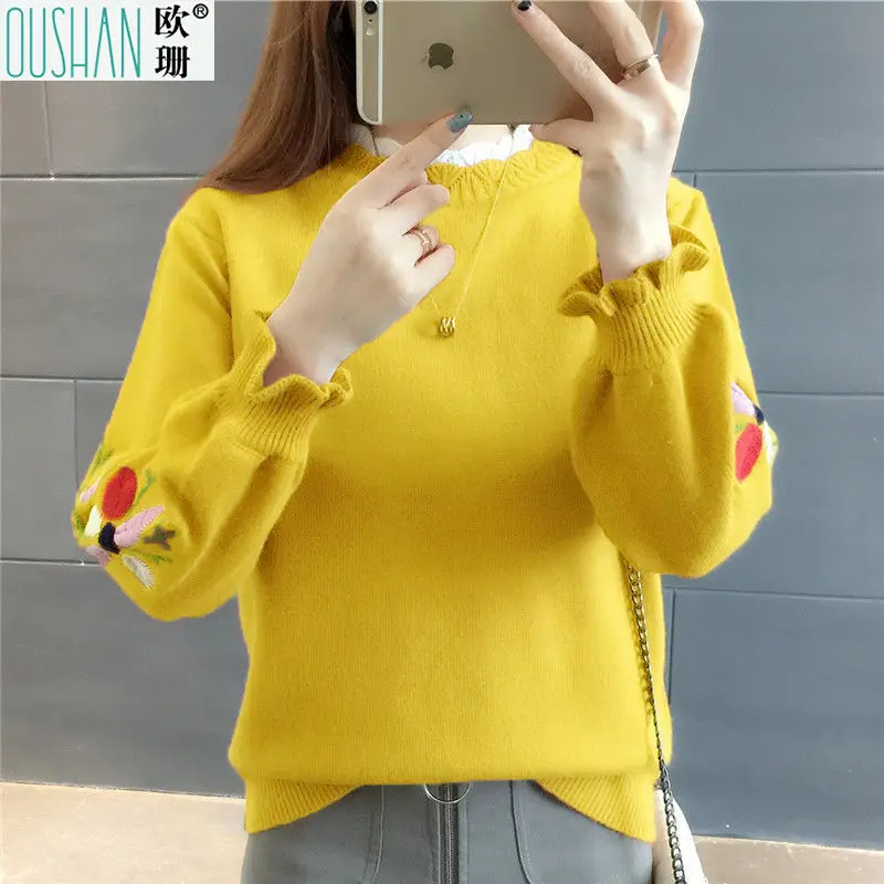Fashion pullovers women autumn winter Women Knitted o-neck Sweater Soft and warm Jumper Slim Femme Elasticity Pullovers | Женская одежда