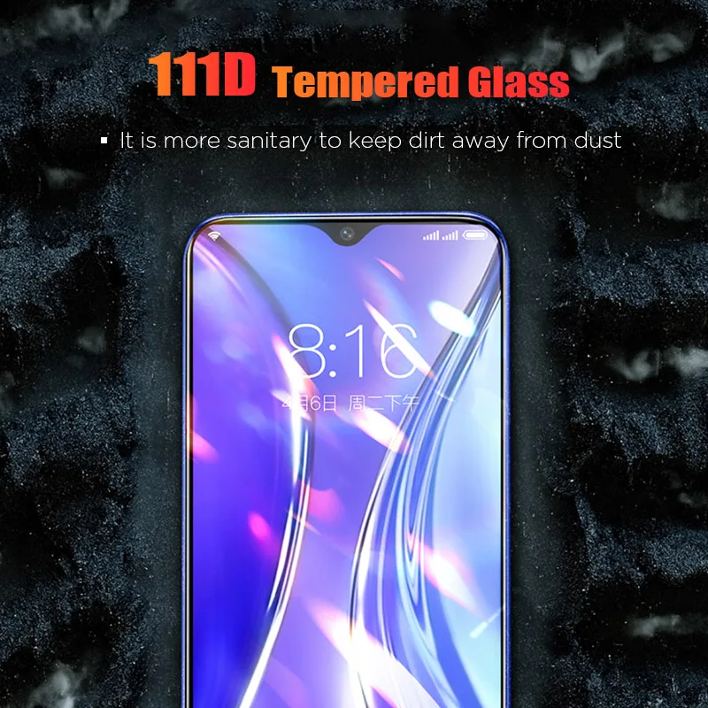 Защитная пленка для экрана 111D Защитное стекло Realme C2 C1 Q закаленное 5 5S 3 Pro 3i