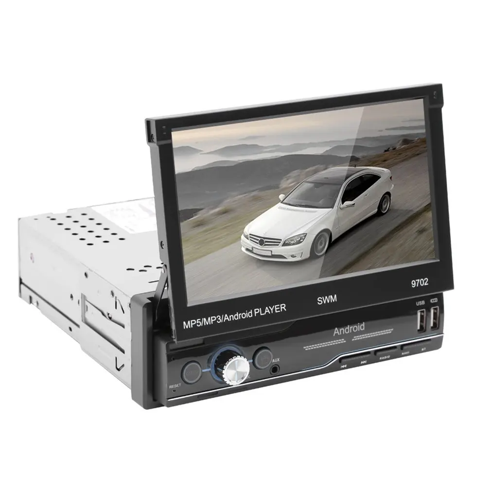 

7 inch Android 8.1 GPS Car Radio Stereo Player HD 1080P Touch Screen Multimedia Player with GPS FM Dual USB + Rear View Camera