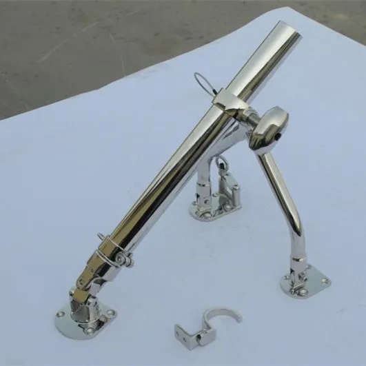 Пара больших боковых держателей для рыболовных удочек из нержавеющей стали