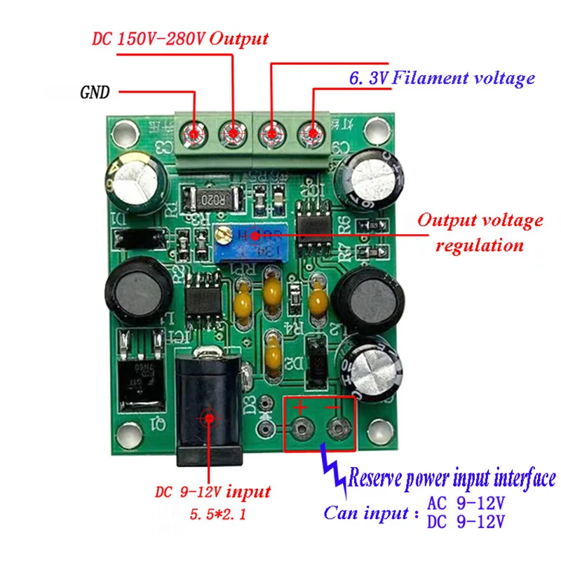 Преобразователь постоянного тока высокого напряжения NIXIE & Magic Eye Tube HV модуль