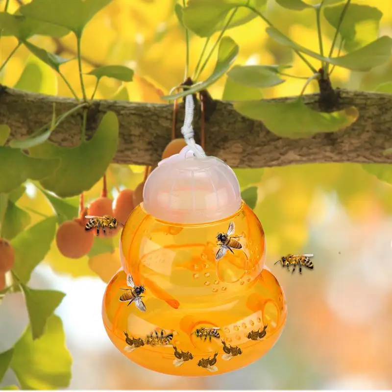 

Ловушка для улей Hornets, 1 упаковка, желтых жакетов, ловушка для пчел, для домашнего сада