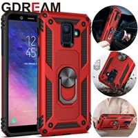 anti fall armor phone case for samsung a530f a730f a750 shockproof bracket protective cover for galaxy a6 a7 a8 plus a9star pro