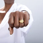 В стиле панк перстень с инициалами насквозь письмо палец кольца для мужчин и женщин Старый английские буквы женское кольцо Винтаж в стиле хип-хоп ювелирные изделия 2021 Anillos
