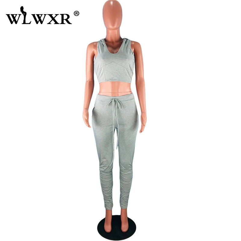 Повседневные неоновые летние наряды WLWXR комплект из 2 предметов женский