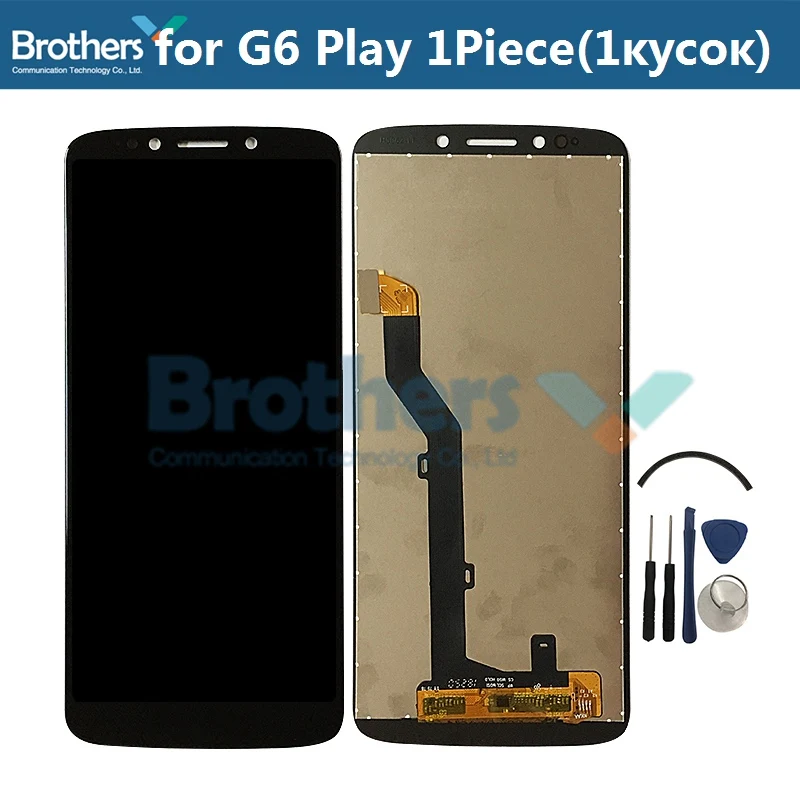 Black with Tools Для Motorola Moto G6 Play lcd экран ЖК-дисплей для Moto XT1922 сенсорный экран установка преобразователя экрана Замена верхней части - Цвет: Black with Tools