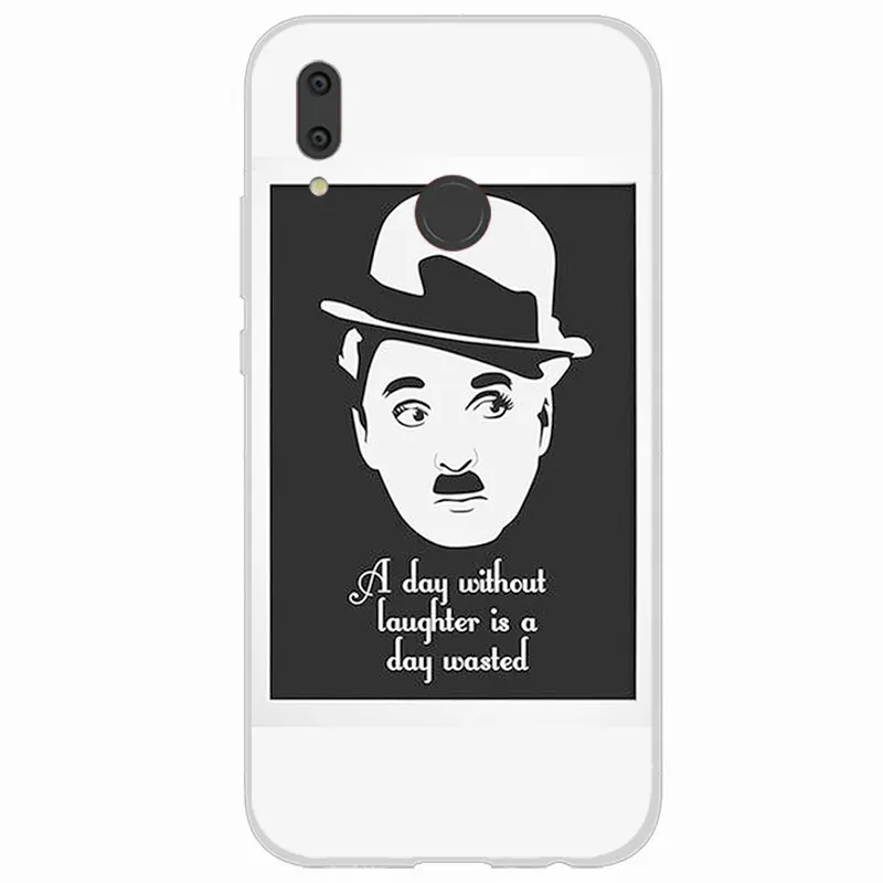 TPU Back Cover For Huawei Y3 Y5 Y6 Y7 2017 II Pro Silicone Soft charlie chaplin Phone Case Prime 2018 Y9 2019 |