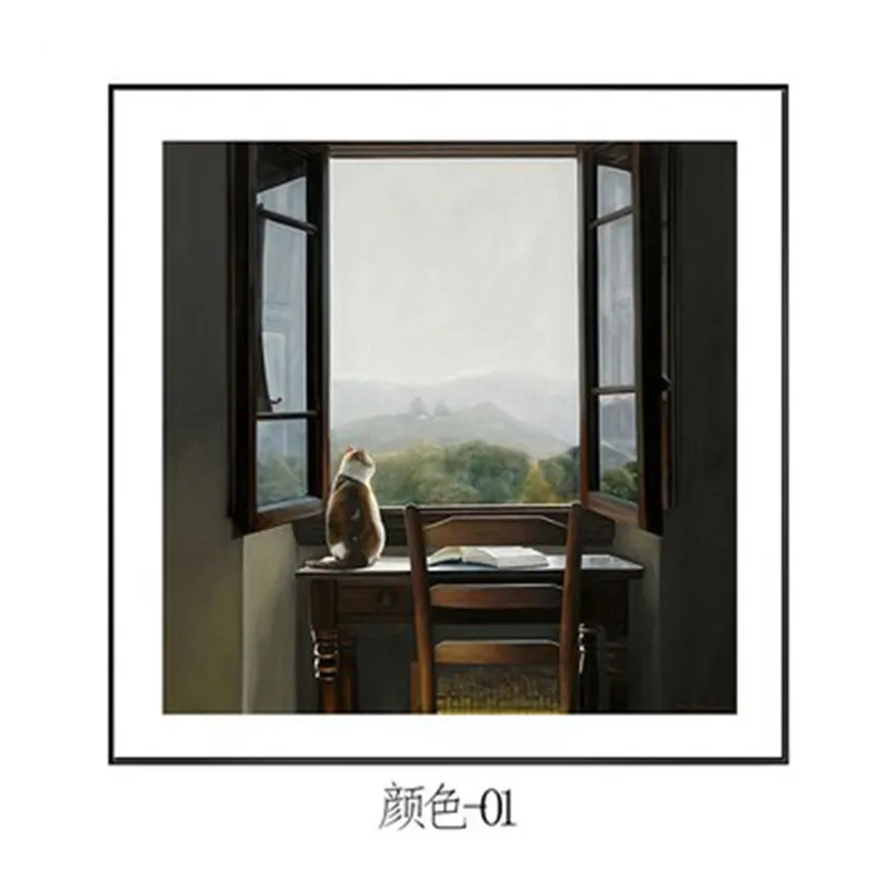 Скандинавский пейзаж гостиная фон украшение на стену Картина абстрактные