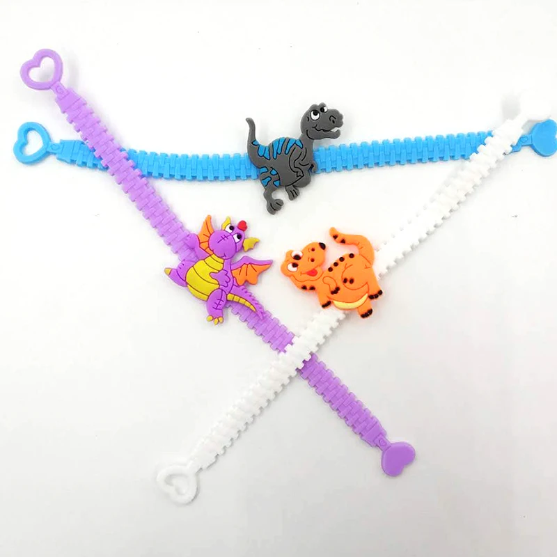 6 шт./лот браслеты в виде динозавра для вечеринки на день рождения набор из