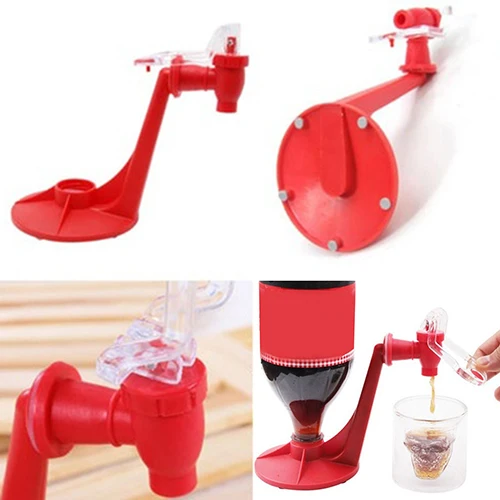 

1Pc Saver Soda Dispenser Magic Tap Drinking Water Dispense Bottle Upside Down Coke Drink Dispenser Party Bar Drop Shipping