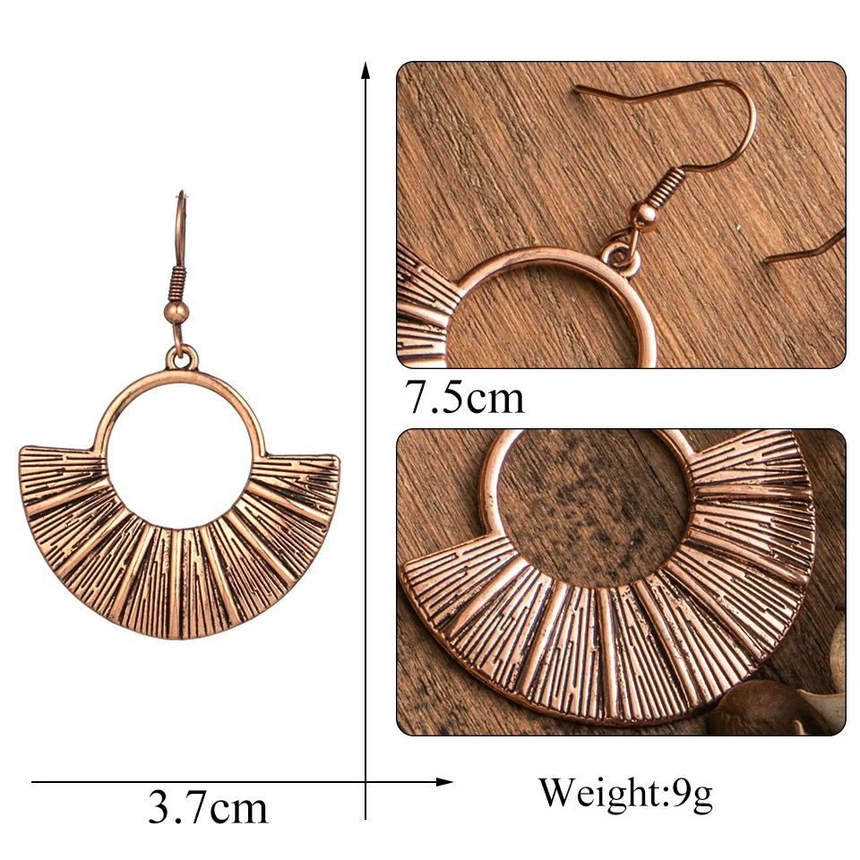 Женские Винтажные висячие серьги в стиле бохо этнические Висячие индийские