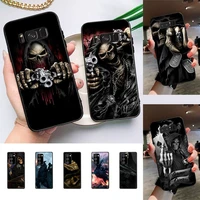 grim reaper skull skeleton phone case for samsung galaxy note10pro note20ultra cover for note20 note10lite m30s back coque