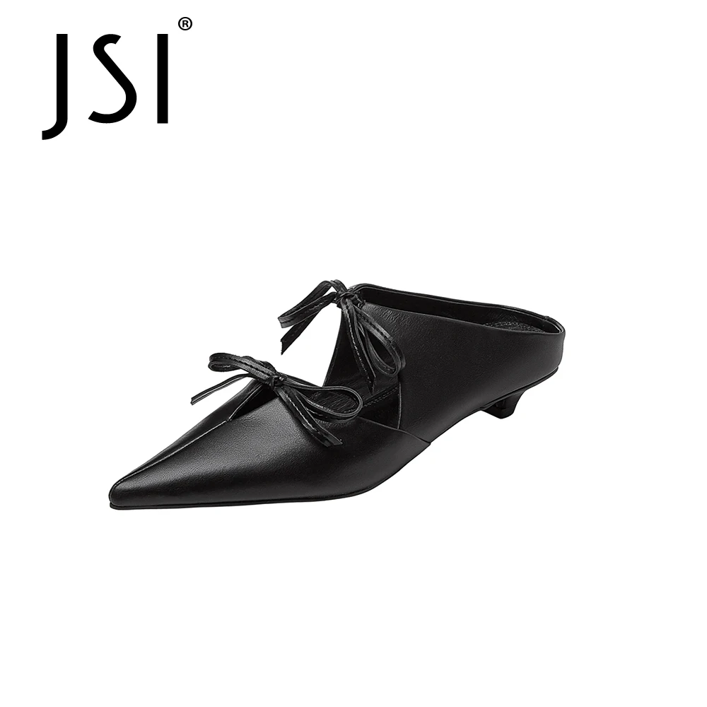 JSI/женские летние босоножки из натуральной кожи с острым носком Новинка Стильная