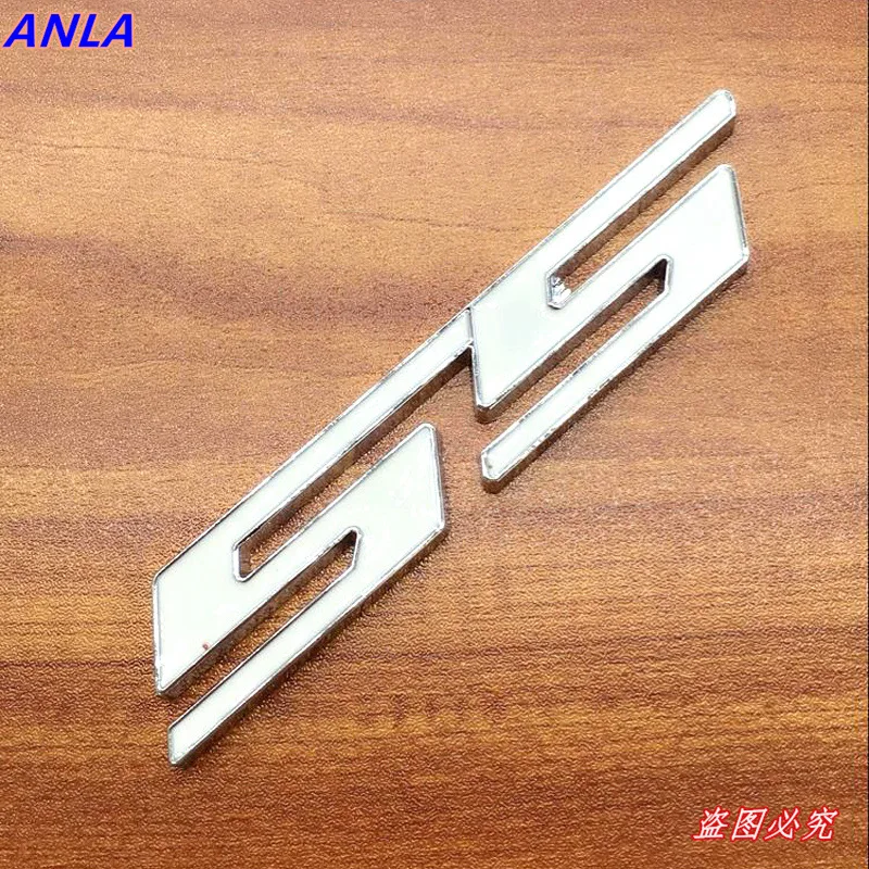 1 шт. 3D автомобильный значок эмблема черный логотип SS наклейка для Chevrolet Cruze Aveo