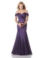 free shipping cheap vestido de festa longo robe de soiree 2016 new fashion sexy purple long formal party gown evening dress