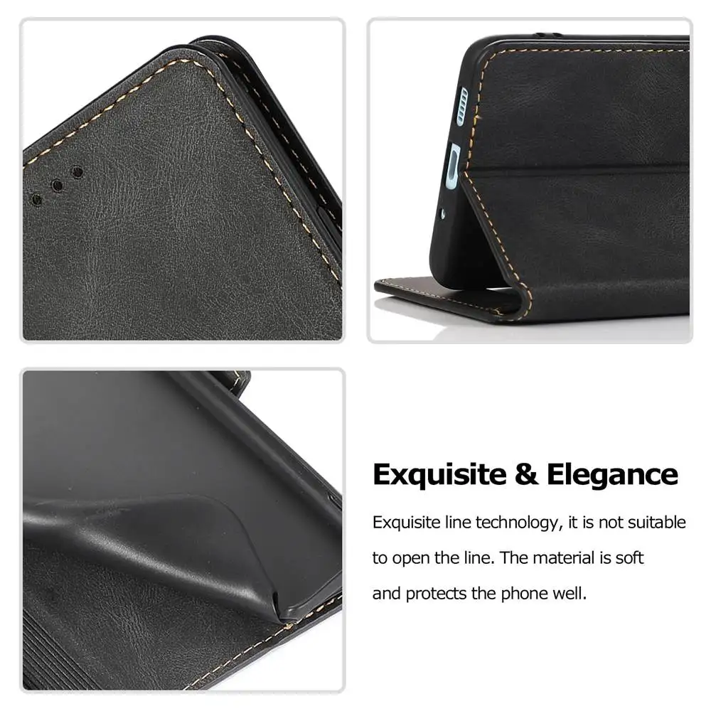

Note 10 9 S9 S8 Case Wallet Flip Leather Case For Samsung Galaxy Note 10 9 8 S7 S8 S9 S10 S20 Plus Lite E Edge Ultra Cover Case