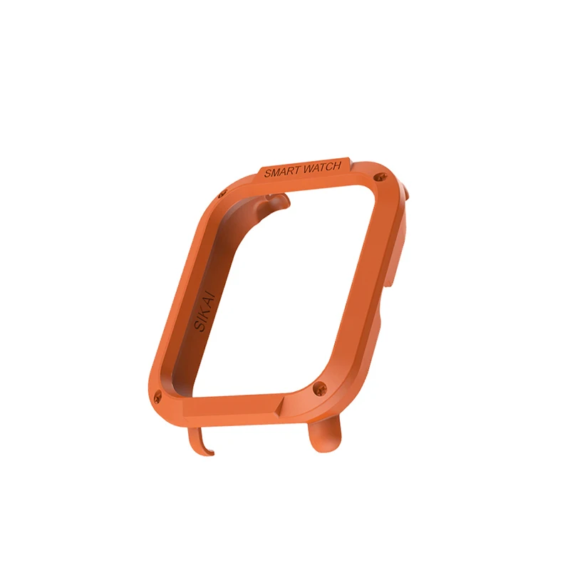 Orange Plastic Для Amazfit Bip чехол SIKAI защитный жесткий бампер чехол для Huami midong Bip Lite Смарт-часы PC Оболочка Легкий разноцветный - Цвет: Orange Plastic