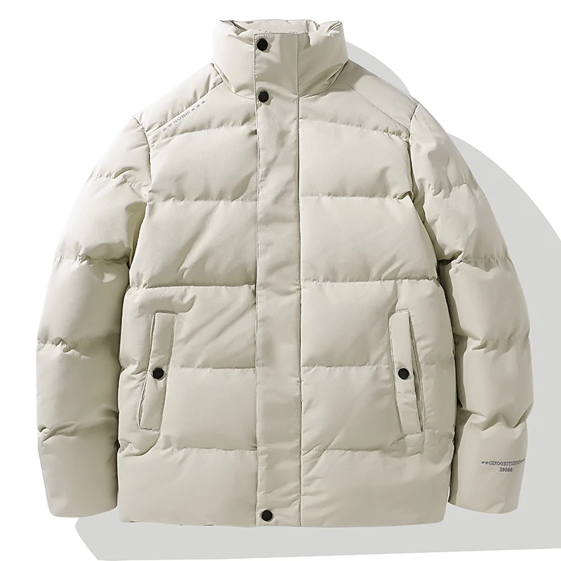 Winter Jacket Men Parkas Thicken Warm Coat Mens Stand Collar Jackets Solid Color Parka Coat Men Fashion New Streetwear Size 8XL