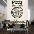 Пицца, пицца, Италия, еда, Модный узор, съемная Настенная Наклейка на кухню, виниловые настенные наклейки, художественный постер, фрески LW350