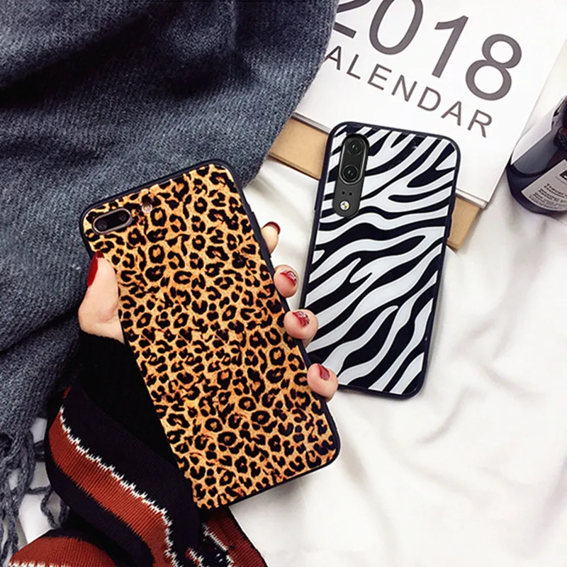 Чехол BONVAN из закаленного стекла для Samsung Galaxy A51 A71 Жесткий J7 J5 Prime A2 Core Zebra Leopard Couqe