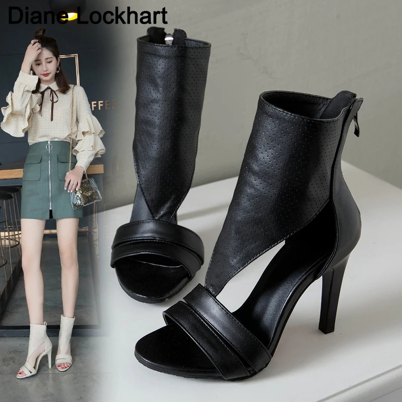 

Женские сандалии 2020, модные женские босоножки на высоком каблуке, босоножки с ремешком на щиколотке, дизайнерские вечерние чные туфли на мо...