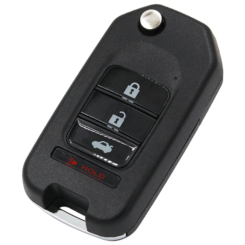 3+1/4 Button Upgraded Folding Flip Remote Car Key Fob 313.8MHZ with T5 Chip FCC ID: OUCG8D344HA for Honda CR-V 2002 2003 2004 | Автомобили