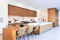 2020 contemporary kitchen cabinets  undermount sink flat-panel cabinets, granite countertops  Kitchen remodel CK203