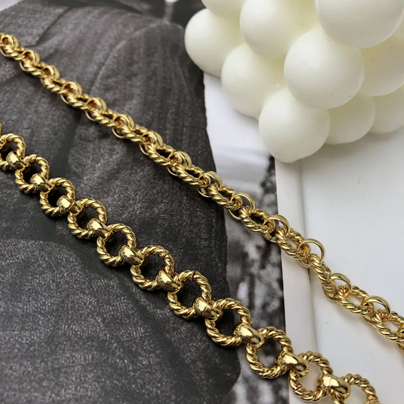 

New Punk Unique Imitation Twist Chain Necklace for Women Wedding 2020 Gothic Twisted Chunky Thick Choker Necklace Jewelry