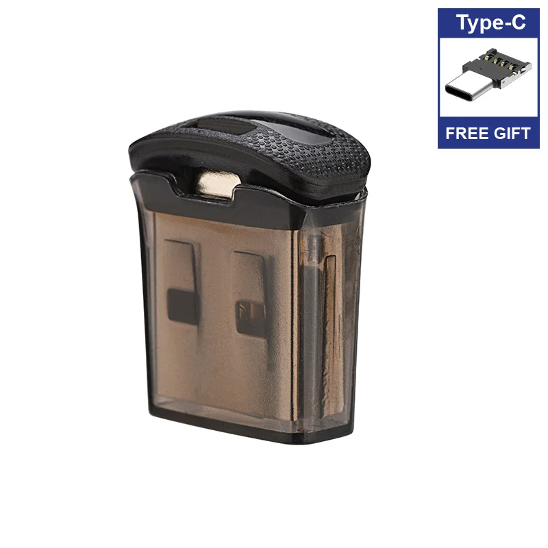 Super Mini micro USB Flash Drive pen 8GB 16GB 32GB 64GB 128GB 256GB Black Micro Pen Drive USB Gift Typec adapter