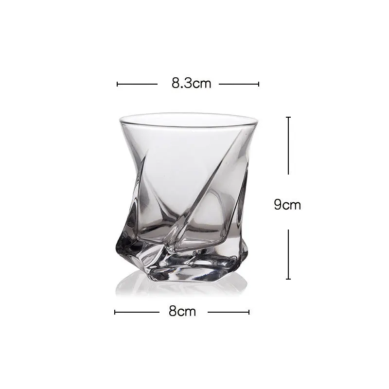 

Set of 2-high quality transparent whiskey glass party club wine glass drinkware cup GLA-1609
