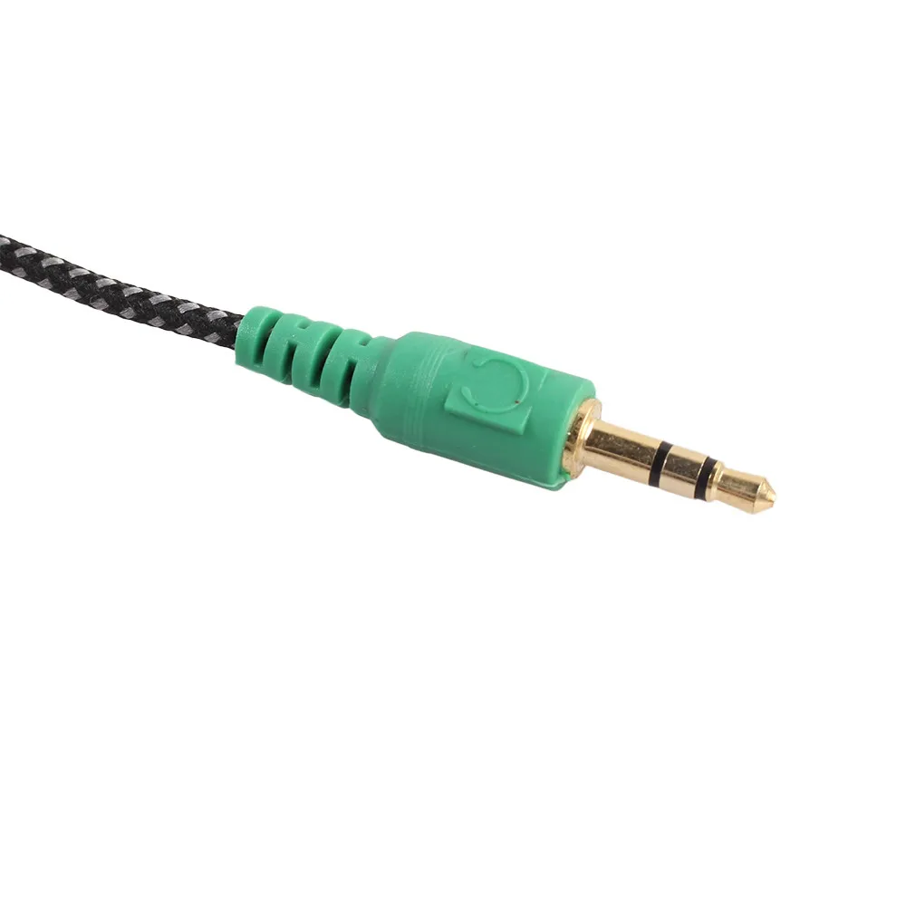 

Audio Adapter Cable 3.5mm Y Splitter 2 Jack Male to 1 Female Headphone Mic Woven net High Quality Accessories
