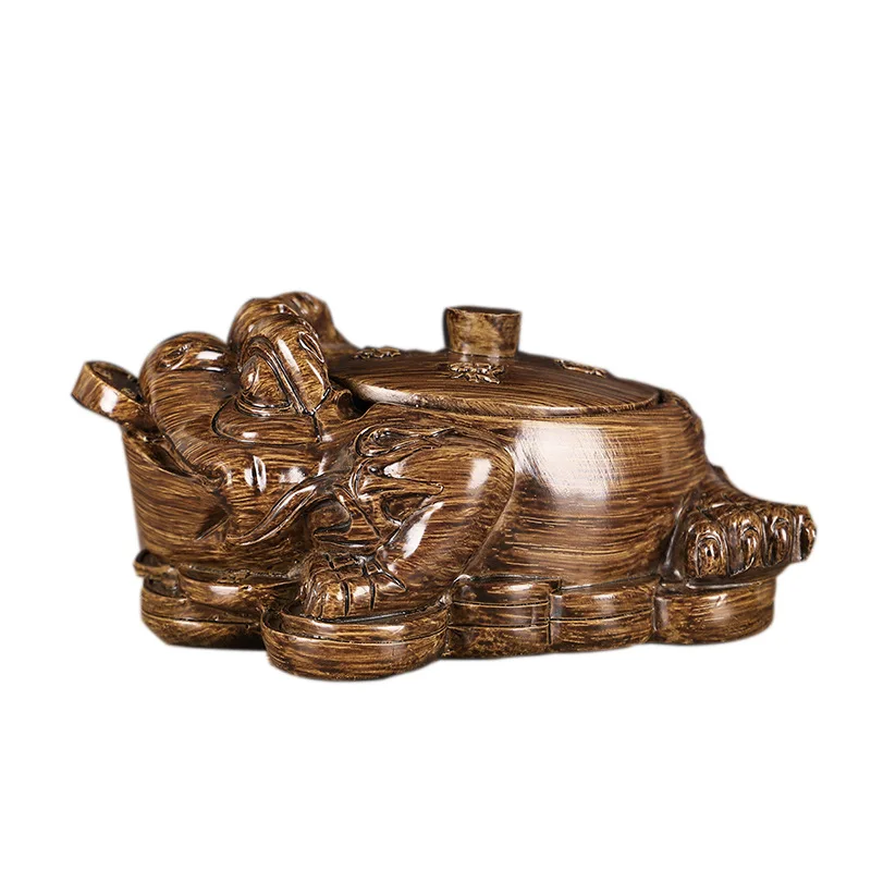 

Пепельница с крышкой, чудовище в китайской мифологии, для гостиной, кабинета, курительные аксессуары, пепельницы, украшение для дома