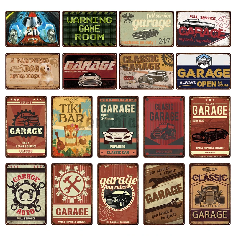

Warning Tiki Bar Beach Metal Tin Sign Vintage Plaque Retro Creative Landscape Metal Sign Bar Cafe Decor Tintin Home Decoration