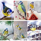 Алмазная 5D картина сделай сам, вышивка с птицами, цветами, пейзажем, вышивка крестиком, полноразмерная, круглая, для домашнего декора, ручной подарок