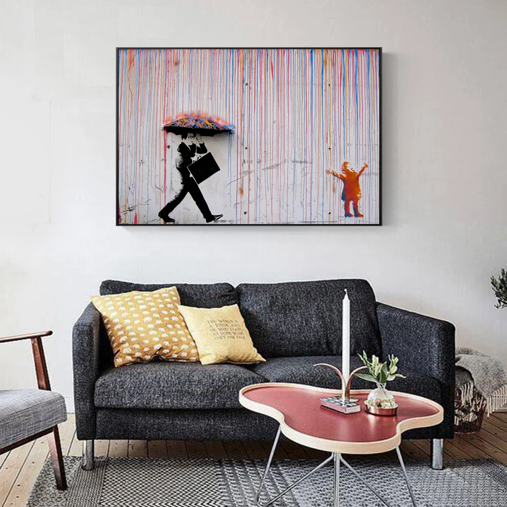 Современное уличное настенное искусство холст принты Life Is Short Wall Graffiti фотография