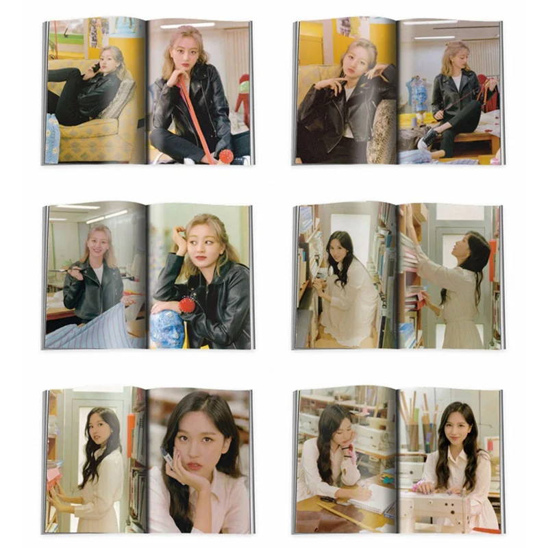 Kpop двойная Университетская мини Фотокнига TWICEZINE HD концертная фотография Jihyo Мина