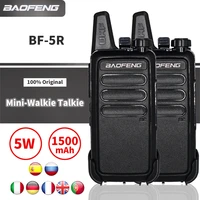 2Pcs Baofeng BF-R5 UHF band Mini Walkie Talkie bf-888s Handheld Two Way Radio Portable USB Charge Radio Hunting Hiking