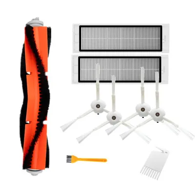 9pcs lot Подходит для Xiaomi Roborock Robot S50& S51 наборы запасных частей пылесоса вставка из ткани для швабры влажной уборки фильтр боковая щетка часть - Цвет: 9pcs lot