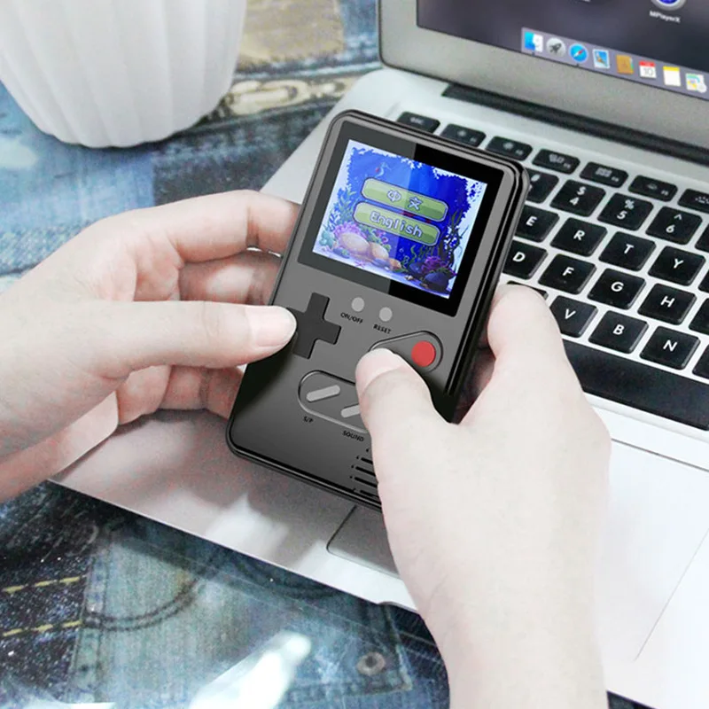 Портативная мини игровая консоль в стиле ретро 2 4 дюйма HD ЖК экран цветной
