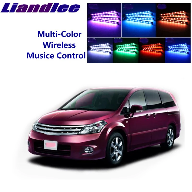 

LiandLee для Nissan Presage U31 MK2 2003 ~ 2009, Автомобильный интерьер UnderDash FootWell, акцент в музыкальном ритме, окружающее освещение
